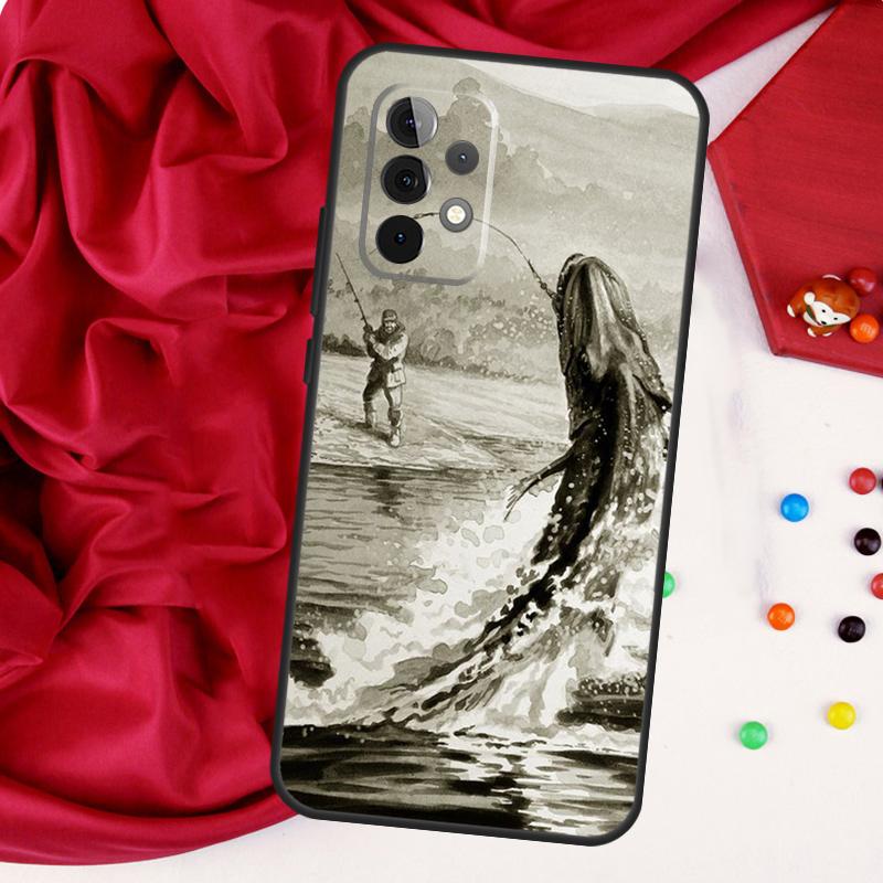 Fishing Gear Fish For Samsung Galaxy A55 A53 A33 A13 A35 A15 A36 A56 A26 A16 A22 A32 A52 A54 A34 A06 A05 Case