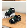 New Summer Boys' Closed-Toe Sandals - Hollow-Out Sports Beach Shoes with Breathable Mesh for Casual Wear