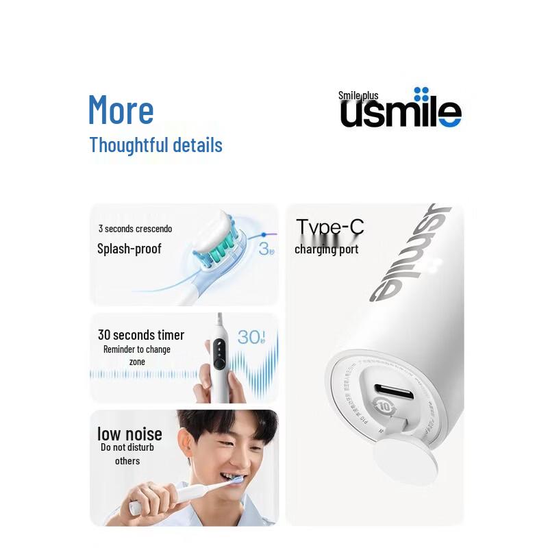 usmile P10 Sonic Electric Toothbrush CN plug (adapter included)
