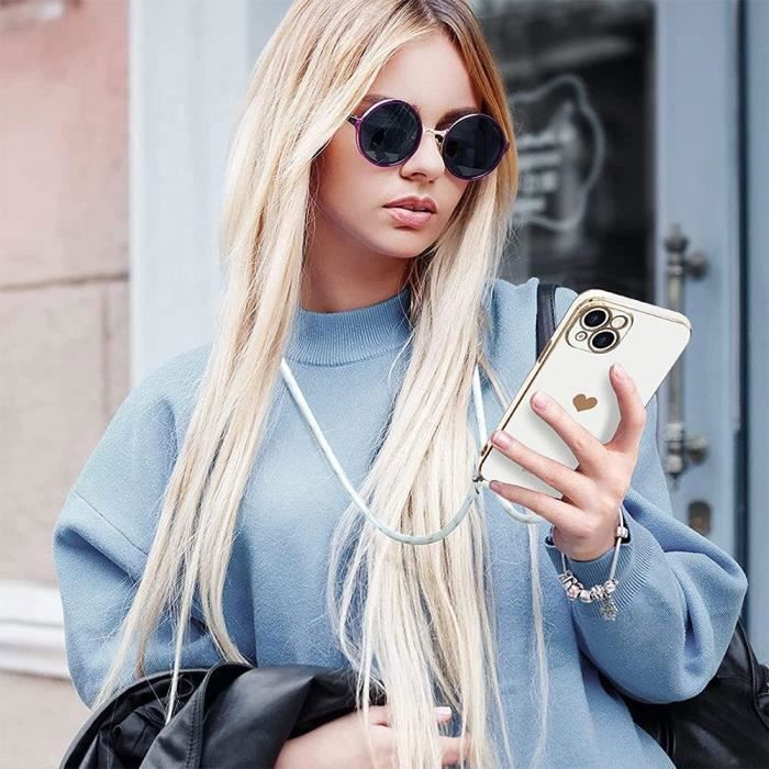 Schutzhülle - BOOLING - für Samsung Galaxy S24 Ultra - Herzmuster - Flexibel - Weiß