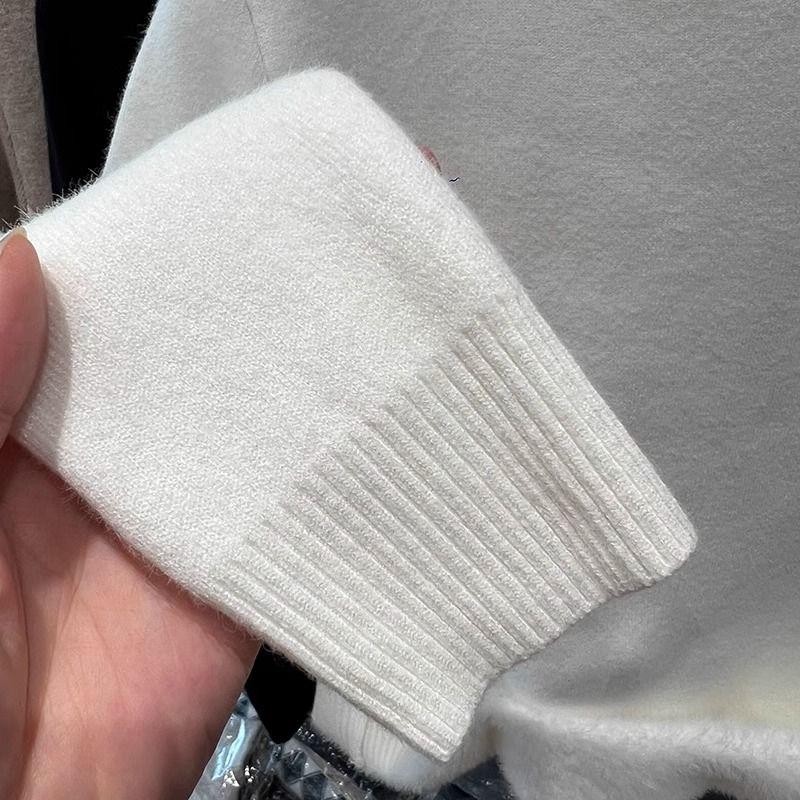 Vintage Fleece Thickened Turtleneck Sweater Women's Autumn Winter Solid Design Fashion Warmth Integrated Velvet Inner Pullover Base Tops