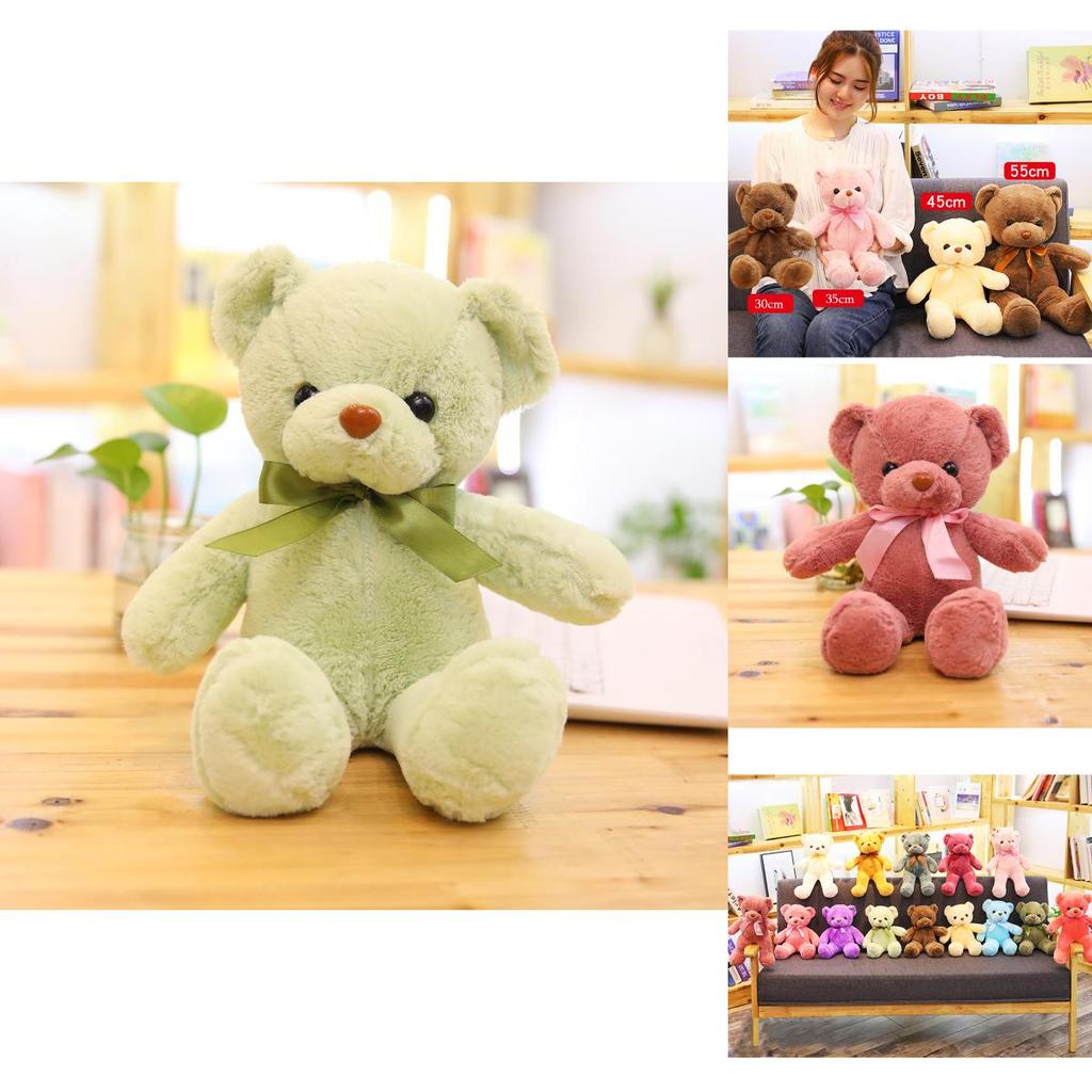 Soft And Skin-friendly 11.8-21.6 In Colored Teddy Bear Plush Perfect Gift For Kids And Home Decor