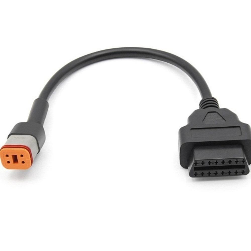 Plug & Play OBD2 Scanner Cable Inspect Electrical System For 4Pin Motorcycles