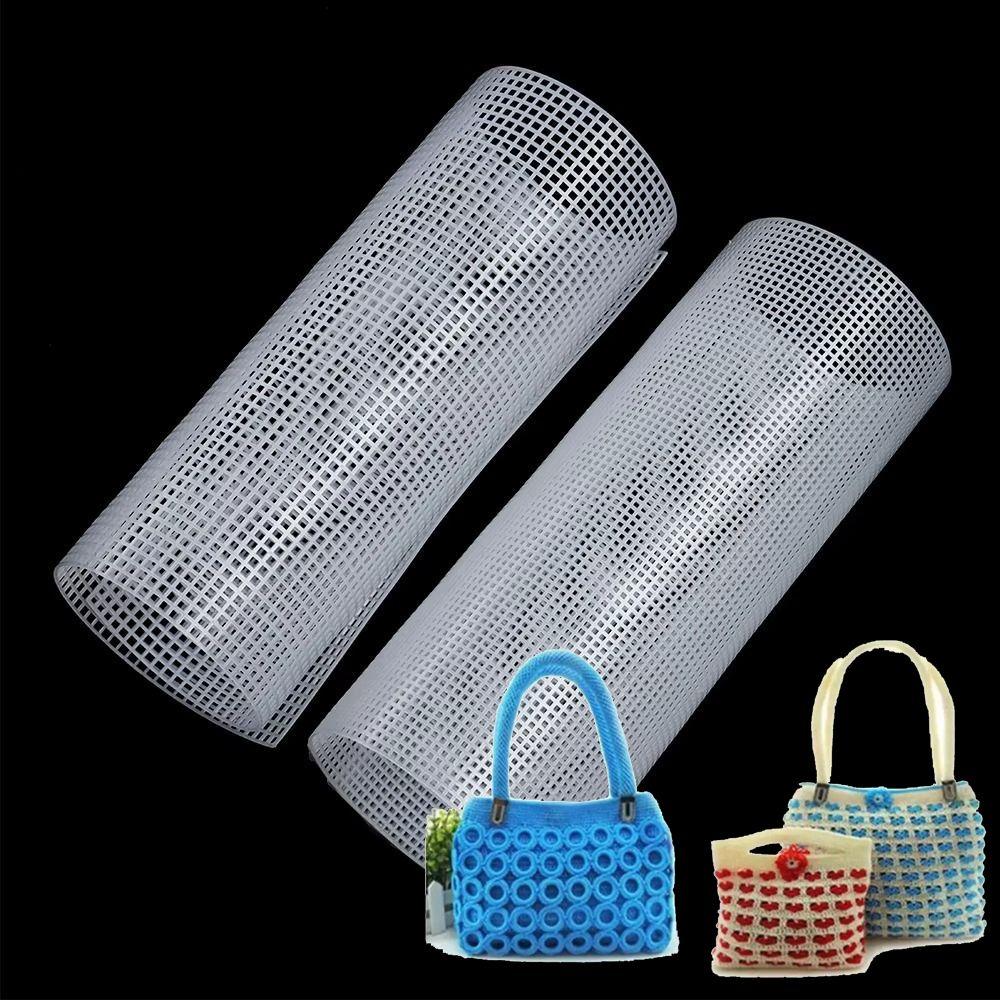 Handbag Accessories Plastic Bag Mesh Grid Black White Durable Mesh Cloth 33x50CM Acrylic Yarn Crafting Knit