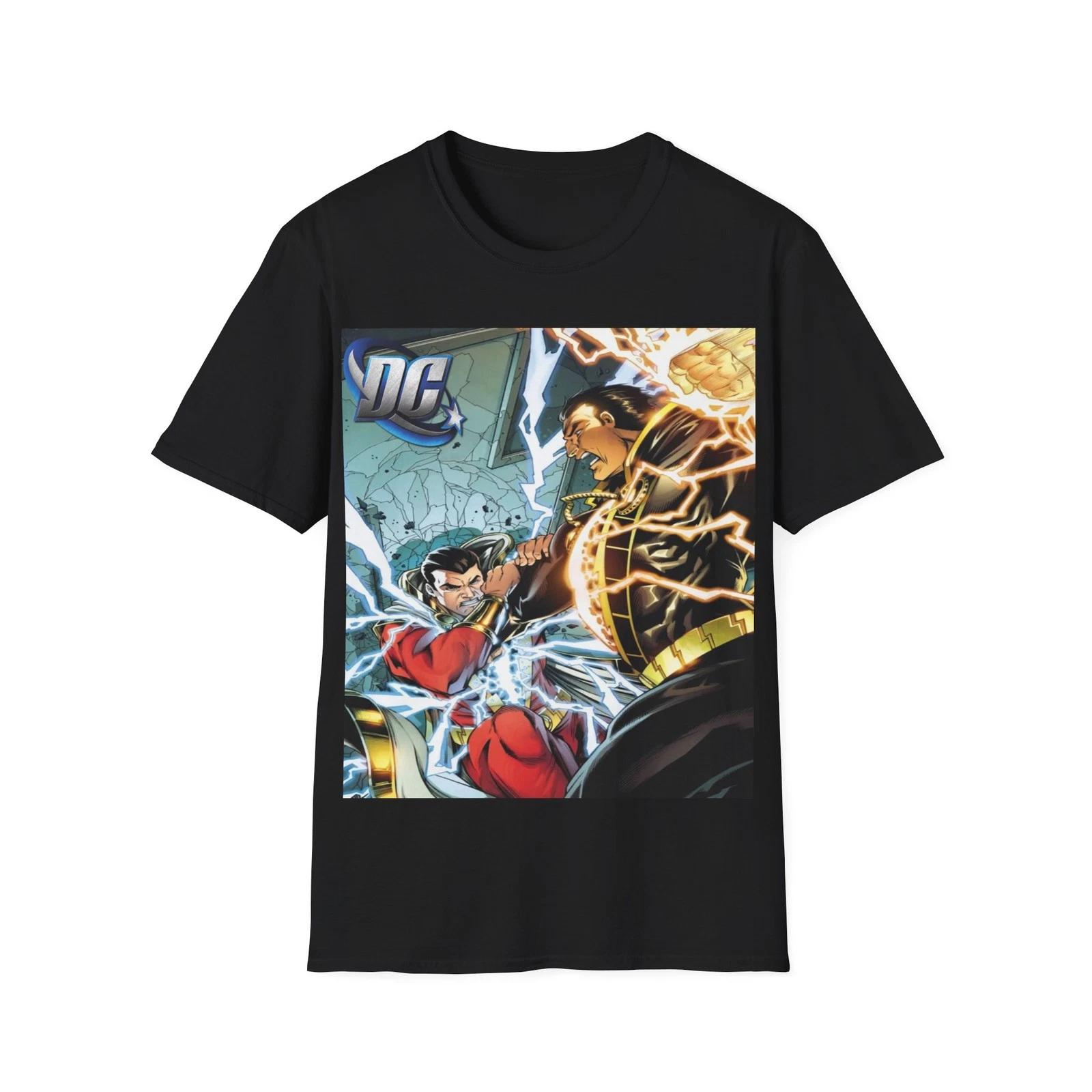 Shazam vs Black Adam DC Shirt – Magic Power Showdown M