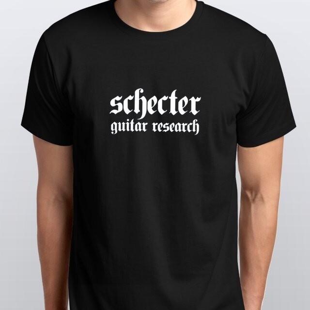SCHECTER NEW T-SHIRT size black white