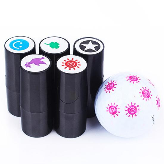 Plastic Golf Stamp Long Lasting Quick Drying Random Pattern Ball Stamper Golf Equipment