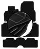 Juego de alfombrillas de terciopelo para: Renault Espace IV 7 plazas (2002-2012)