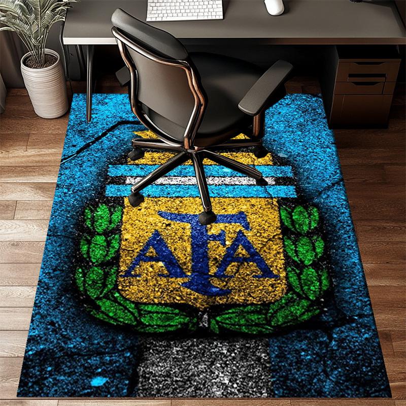 Argentina Football club Printed Office Carpet Chair Cushion Entryway Rug, Rugs for Living Room, Bedroom Christmas gifts