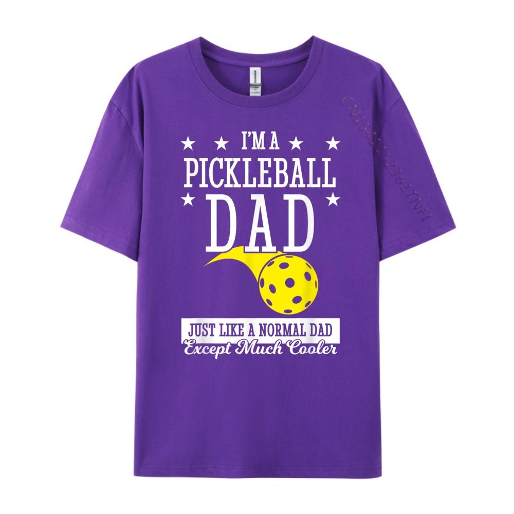 Pickleball Dad Much Cooler Teeshirt Shirts Gift White Graphic Tee Mens TShirts Printed On