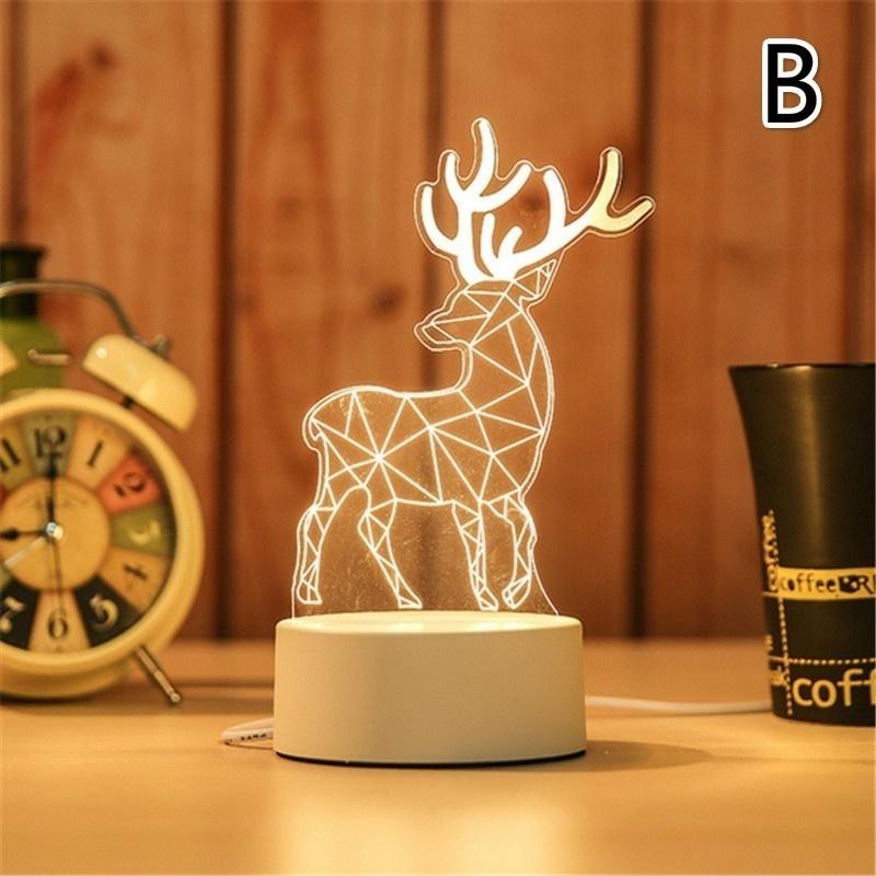 Home Decor with USB Cable Creative 3D Visual LED Night Light Table Lamp Kids Boys Gift Smart Gadgets