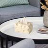 Tissue Box Cheese Shaped Tissue Paper Holder Art Tissue Holder Tissue Dispenser for Bedroom Bathroom Washroom Restroom Kitchen
