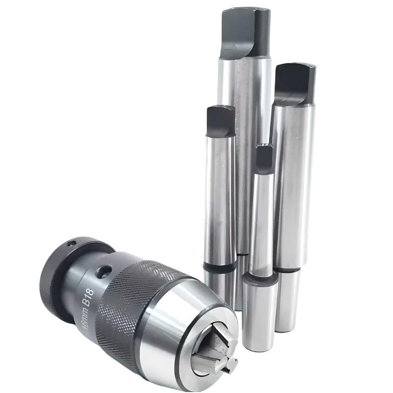 Heavy-Duty B16/B18 Drill Chuck Set with MT1/MT2/MT3 Morse Taper Connecting Rods