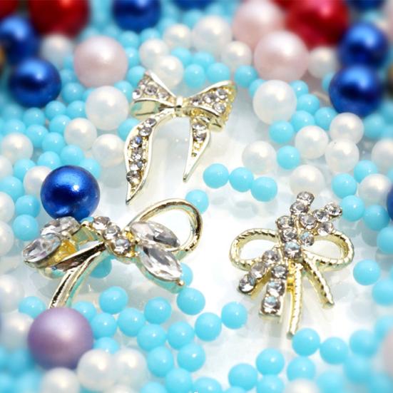 

10 шт. стильных ярких портативных украшений в виде бантов для ногтей для женщин 10