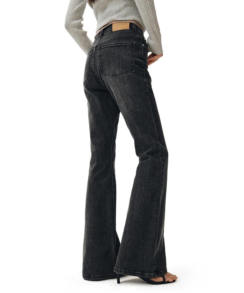 Deketeuumeon Signature Slim Flared Jeans Dcwpt005Blackb
