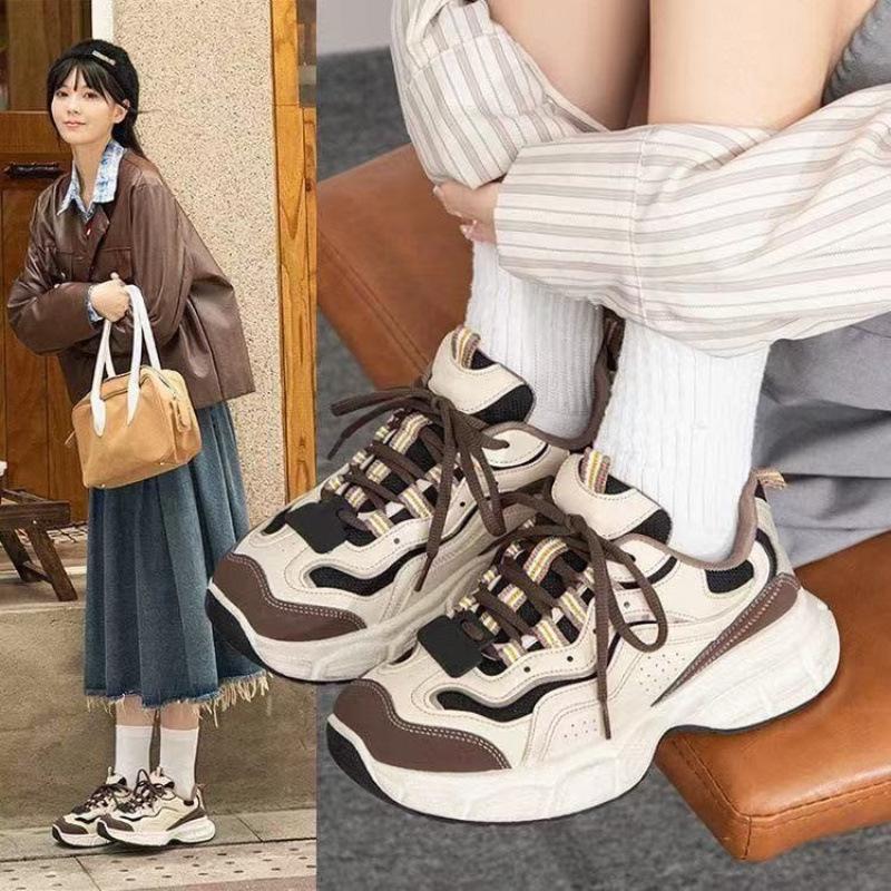 

Autumn Women s Lace-up Low-top Business Shoes with Rubber Soles 38 світло-коричневого кольору