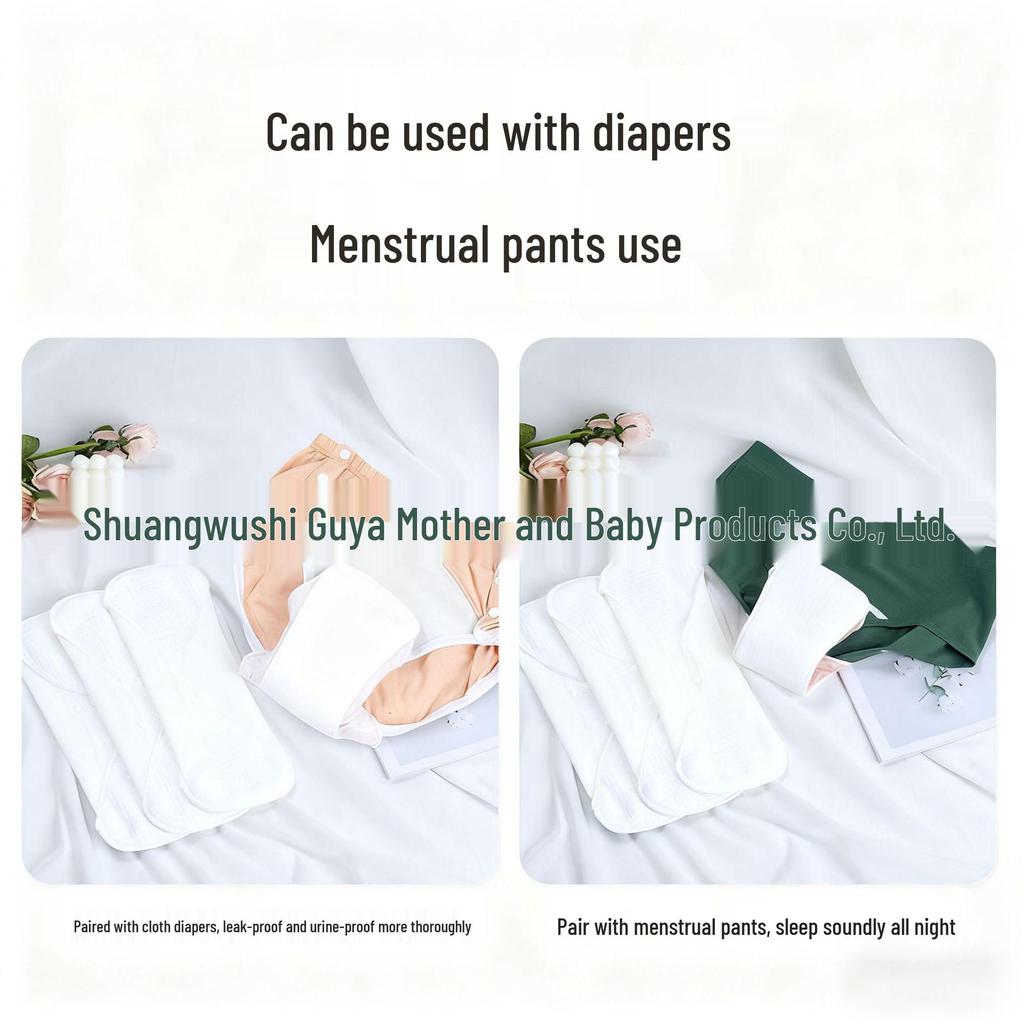 Tvättbara rena bomullsbindor för äldreinkontinens och efter förlossning: Absorberande underkläder för vuxna för menstruation