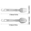 Reusable Folding Fork and Spoon Stainless Steel Travel Folding Spoon Camping Utensils  Camping Trip