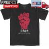 Rage Against The Machine Červená pěst Černé tričko Grafické tričko Velikost S až 5XL Unisex tričko