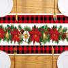 180CM Christmas Tablecloth Polyester Rectangular Snowflake Table Cover For Christmas Navidad Dinner Table Decoration Supplies