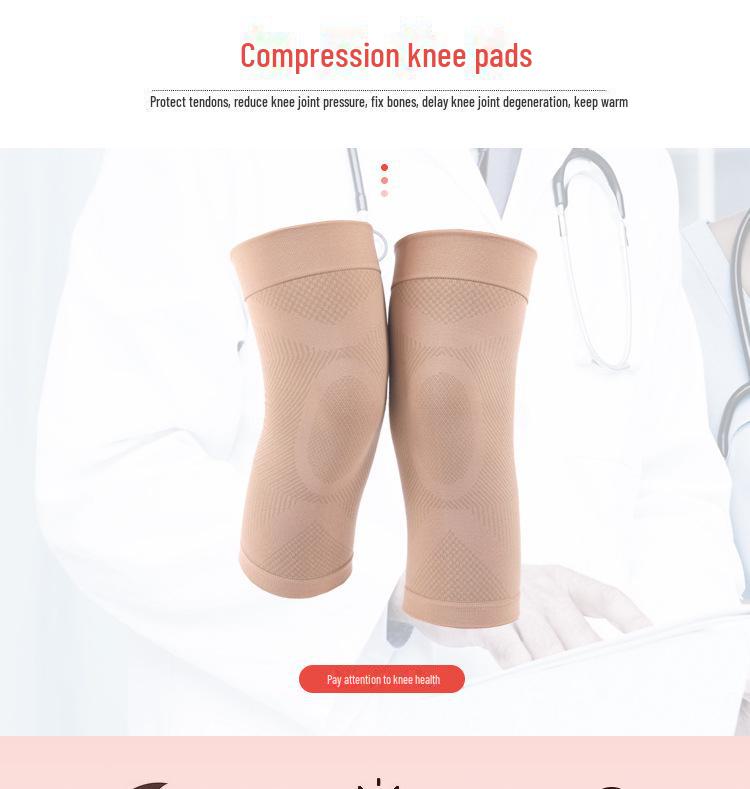 Genouillères de compression antidérapantes unisexes: Soutien élastique des articulations et chaleur pour un style de vie actif