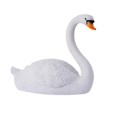 Swan Sculpture Statue Collectible Figurines Home Decor for Garden Patio