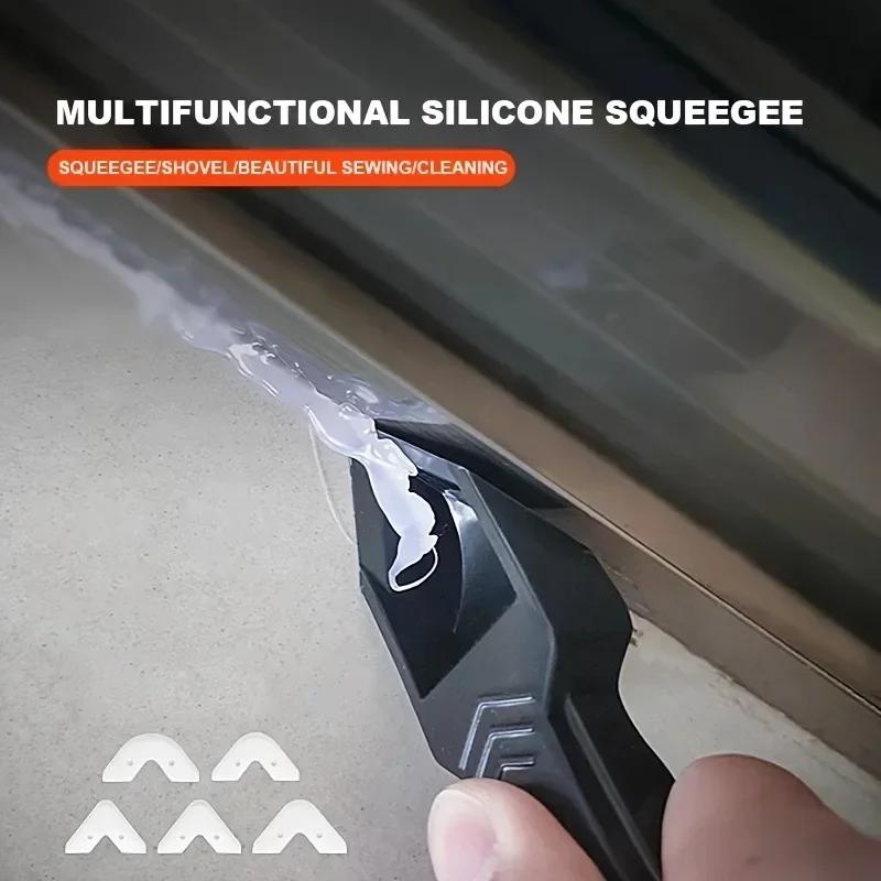 Caulking Tool Glass Glue Angle Scraper Tools Caulk Cement Scraper Silicone Sealant Remover Shovel Floor Cleaning Kitchen Window