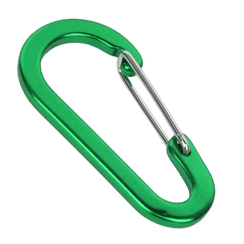 5Pcs Aluminum Alloy Spring Snap Hooks Carabiner Clips Outdoor Camping Multi-Tool