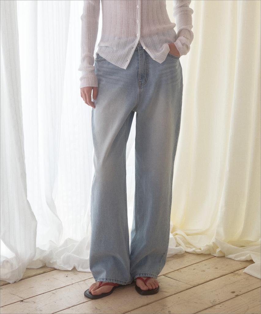 Manggomaenipeullijeu Our Washed Jeans_Blue
