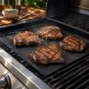 2 PCS Black BBQ Grill Mat Heat Resistant Grilling Cooking Sheet  Gas Grill Charcoal Grill