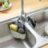 Adjustable Snap-On Kitchen Sink Organizer - Space-Saving Hanging Drain Basket for Sponges & Accessories