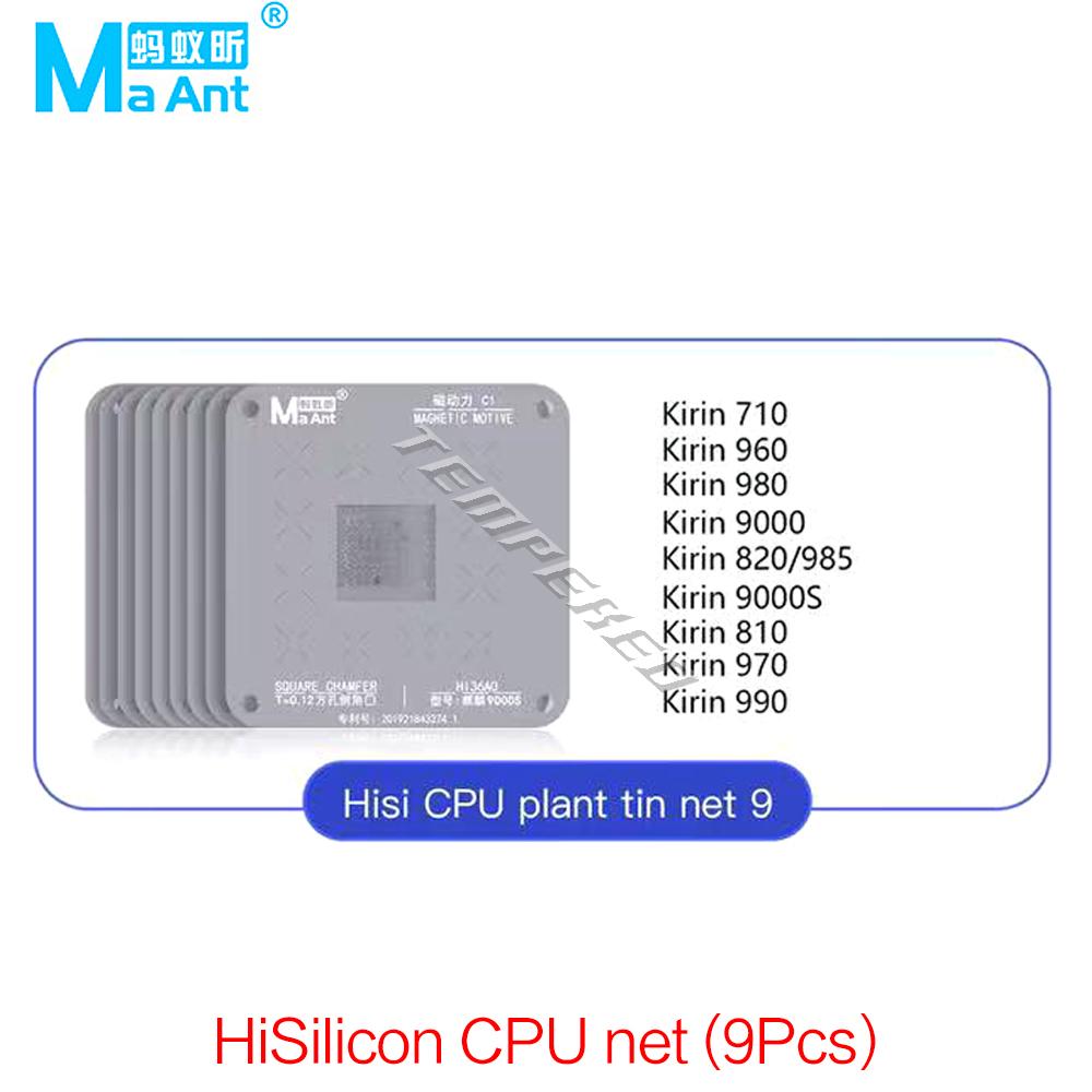 MAant C1 Magnet Tin Planting Platform For iPhone A8-A19 QUALCOMM HS EMMC Motherboard CPU BGA Welding Reballing Stencil Tools Set