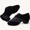 Men Women Latin Dance Shoes Soft Indoor Modern Ballroom Dancing Shoes Color Exercise Shoes Leather Children Dance Sneakers
