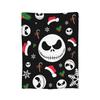 The Nightmare Before Christmas Flannel Blanket Jack And Sally Throw Blankets for Bed Sofa Couch 200x150cm Rug Piece,