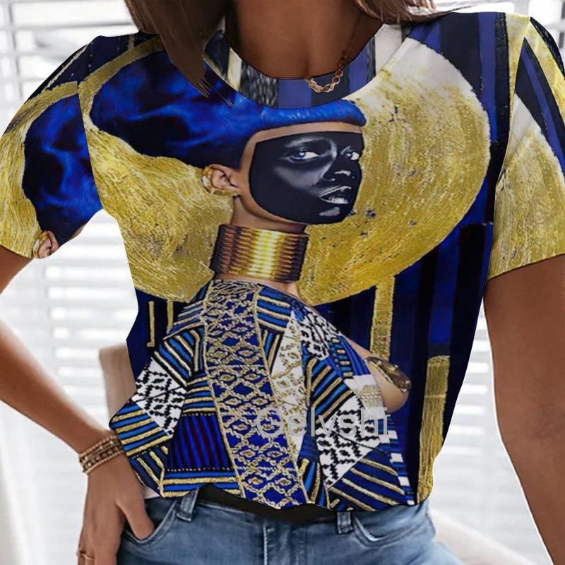 Women's T-Shirts Fashion 3d Floral Printing T Shirt Casual Tees Summer Clothing Basic Female Tops Print Oversized Pullover3171