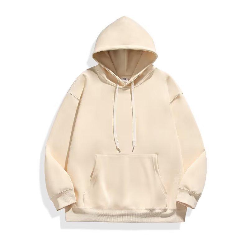 Fleece thickened sweater for men and women of the same 400g heavy Chinese cotton ins loose hooded autumn and winter clothes