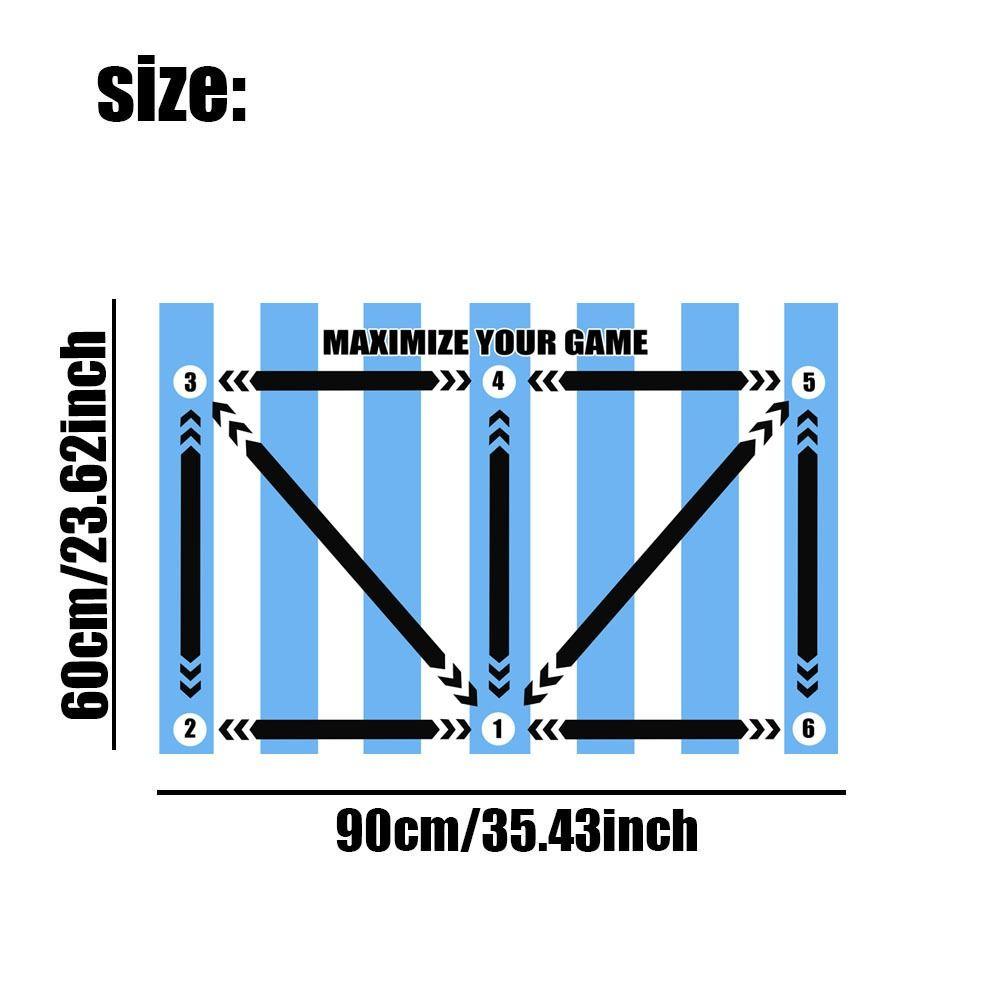 Enhance Ball Control Skills Soccer Training Mat Rubber Non Slip Exercise Mat