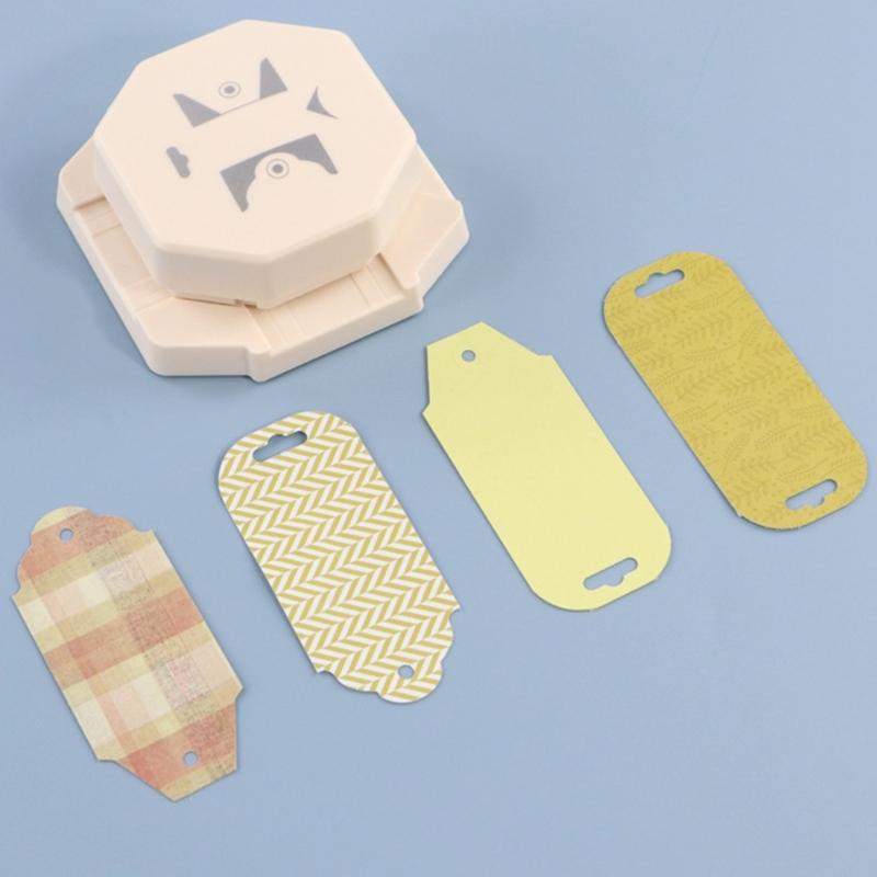 4 In 1 Scrapbooking Edge Decorator Efficient Hole Punch High Capacity for Quick Document Handling with Compacts Size