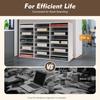 27-Slots Literature Organizer Adjustable Thickened PVC Mail Sorter Organizer, Open Design Versatile Classroom Mailbox Paper Organizer with Removable