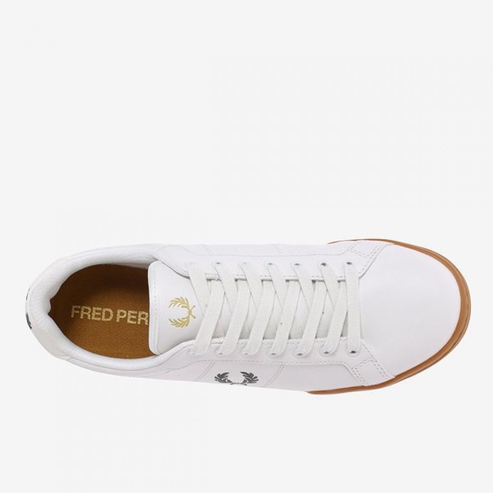Fred Perry 23fw Unisex Sneakers B722 Leather