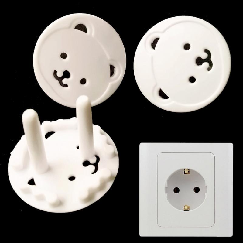 10 Stück Bär Steckdosenabdeckung Stecker Abdeckung Kind Baby Sicherheit Schutz Beweis Elektro