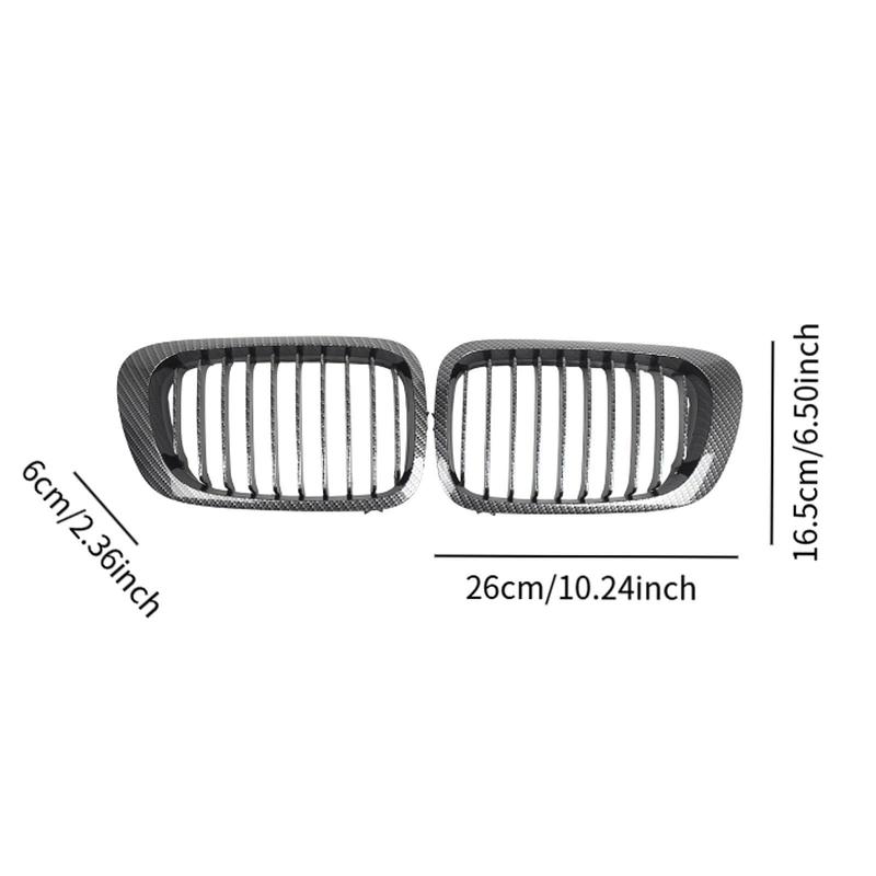 2Pcs Front Kidney Grills High Performance Replacement Exterior Decoration Car Front Grilles for BMW E46 Auto Accessories