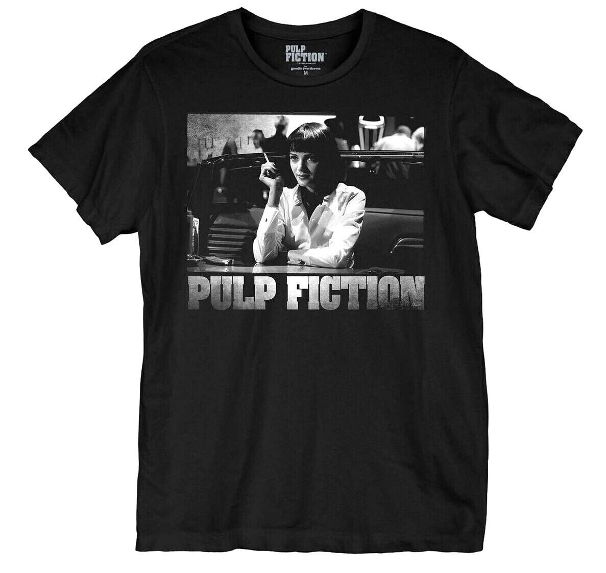 26 Movie Pulp Fiction Mia Wallace Smoking Tee Shirt New Unisex T-Shirt M