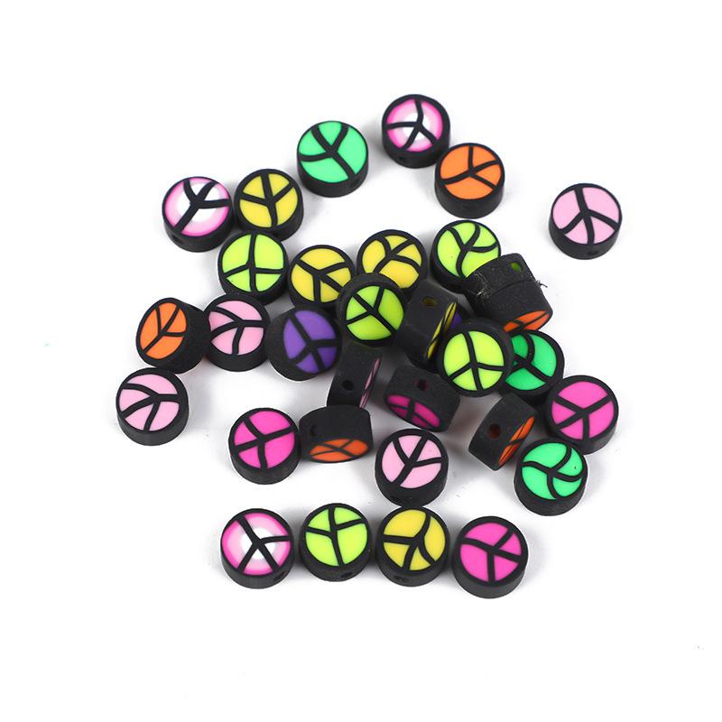 Diy Polymer Clay Soft Ceramic Beads, Round Soft Ceramic Beads Handmade Jewelry Accessories