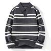 2025 Autumn/Winter Henley Collar Men's Knit Base Layer Sweater