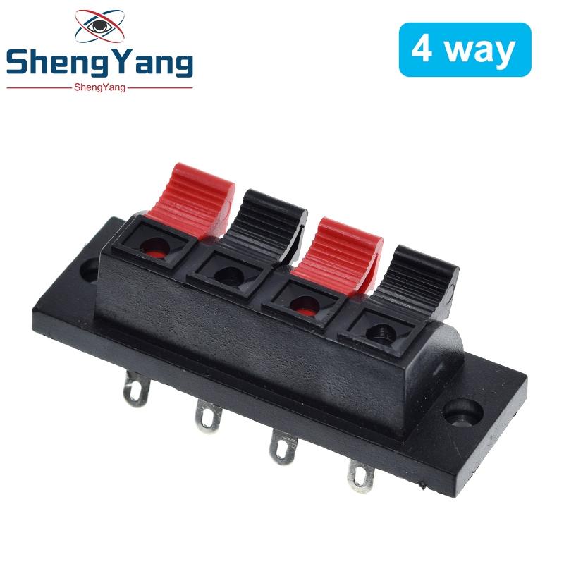 2 4 6 Way Positions Connector Terminal Module Push In Jack Spring Load Audio Speaker Terminals Breadboard Amplifier Test Clip
