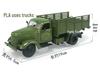 1:36 Jiefang Military Transport Truck Model with Alloy Sound, Light, and Pull-Back Features - Veteran Souvenir 831