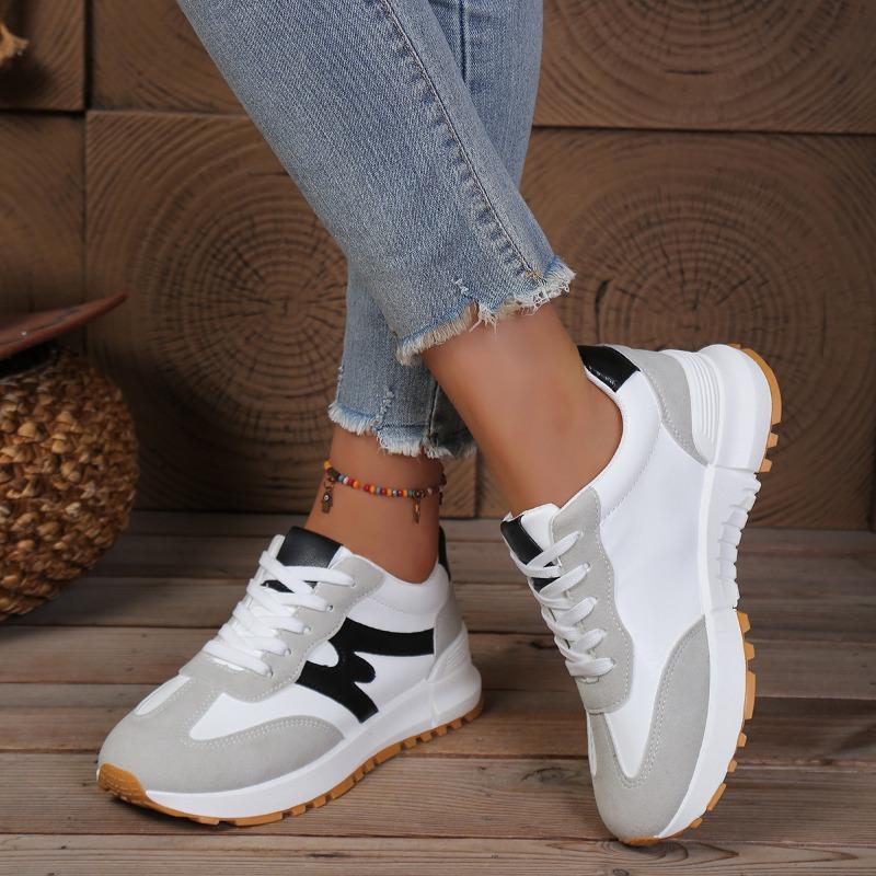 Women's Spring Breathable Gump-Style Casual Sports Shoes, Training Versatile Footwear, Available In Large Sizes.