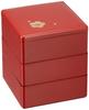 Wakaizumi Cherry Blossom Design Lacquerware, 3-Tiered Box, 4-inch, Vermilion, (Black Interior), H-155-76-A