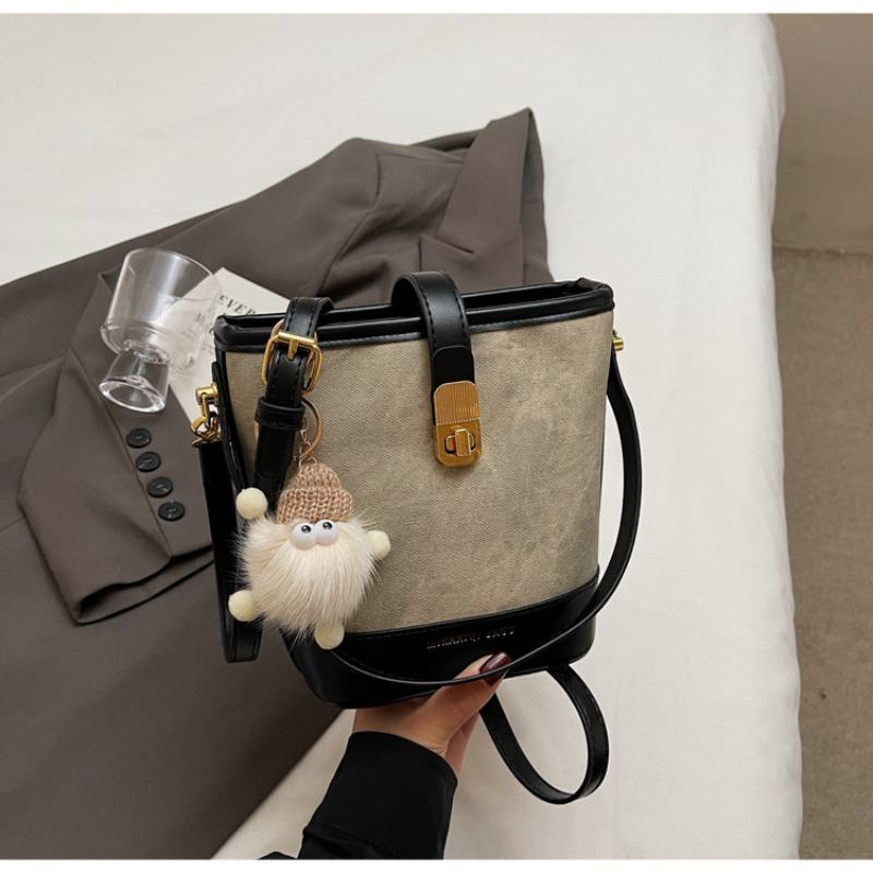 

Popular small bags women s autumn versatile new fashion shoulder messenger bag portable bucket bag No pendant